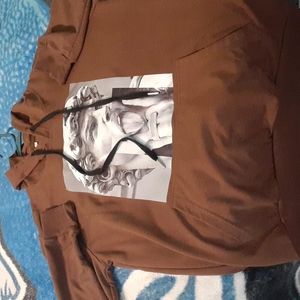 Brown hoodie from shein